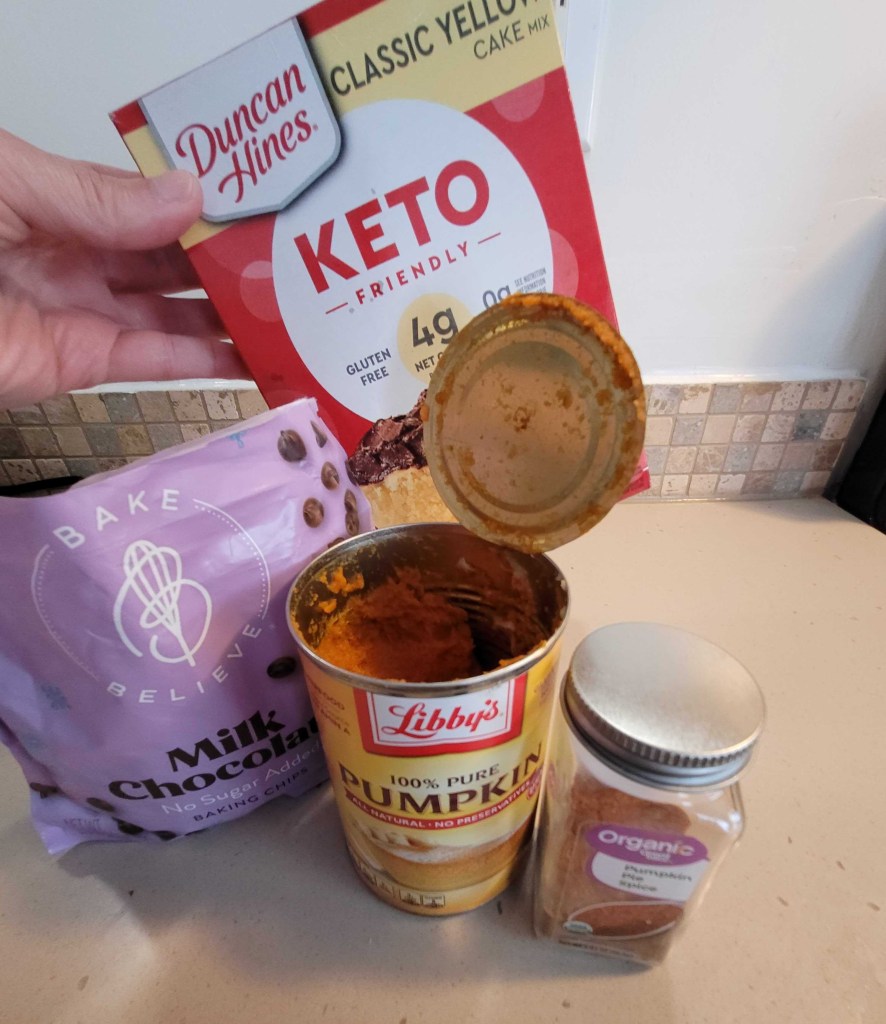 Ingredients for low carb fall dessert