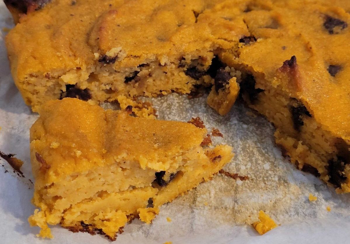 Keto Pumpkin Cake Slice