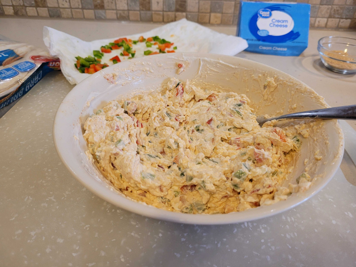 Mix for cream cheese roll ups
