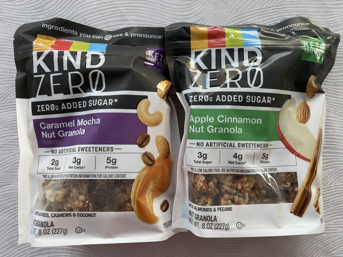 2 bags of keto granola