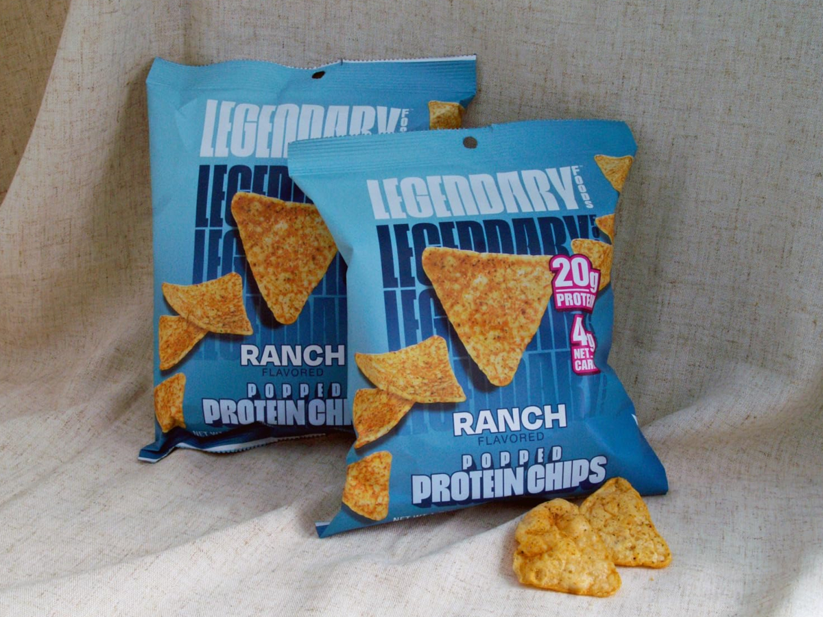 2 bags of protein chips 