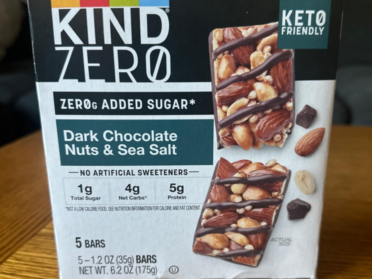 box of keto granola bars